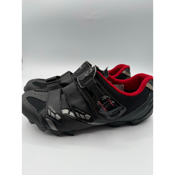 Shimano SPD Mountain Bike Cycling Shoes Black Red Men’s Size 13 - Picture 5 of 9